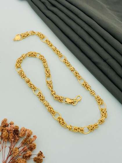 RKB Sales Men Brass
                    Gold-Plated Chain