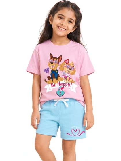 Button Bear Girls
                    Printed T-shirt with Shorts