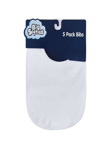 Big Softies Pack Of 5
                      Infant Bibs
