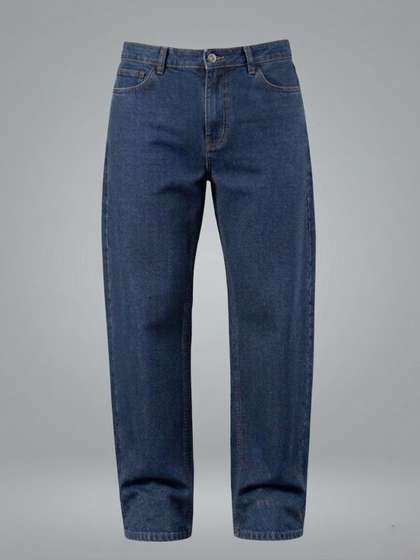 FEBRi Men Wide Leg
                        Mid-Rise Applique Jeans