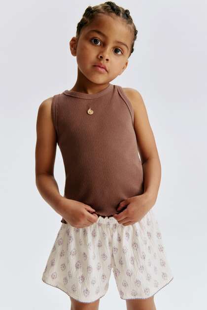 H&M Ribbed Cotton
                    Vest Top