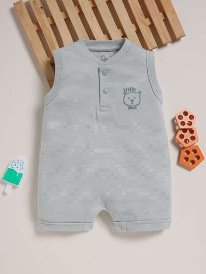 BABY GO Boys Cotton
                      Rompers