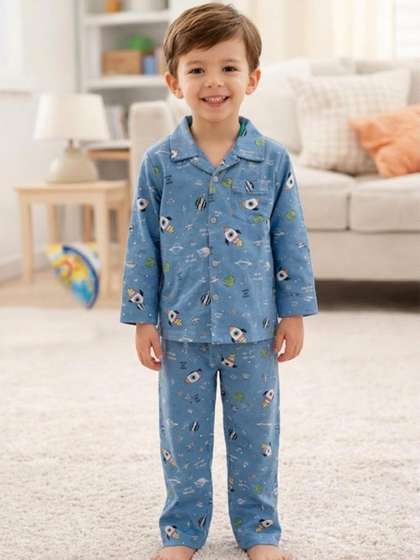 TONY & JONY Boys
                    Printed T-shirt with Pyjamas
