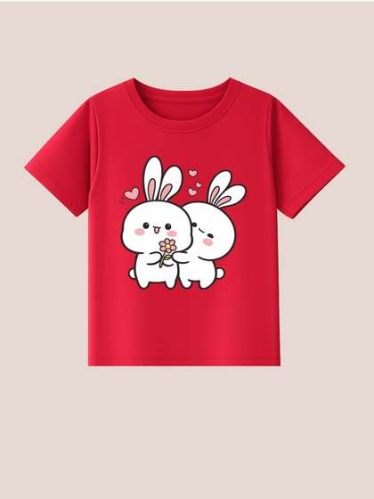 BLUSHES Kids Printed
                      T-shirt with Mask