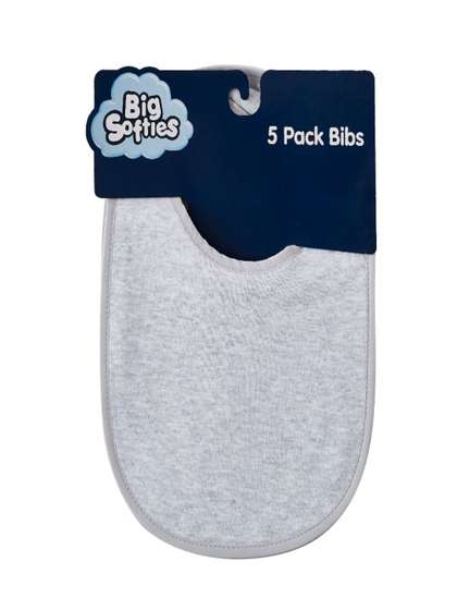 Big Softies 5 Pack
                    Infant Bibs