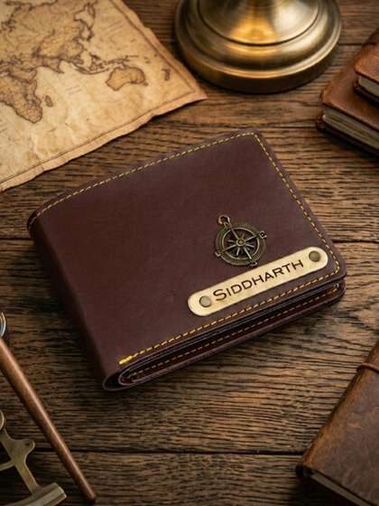 Navya Royal Art Men
                    Embellished Leather Two Fold Wallet