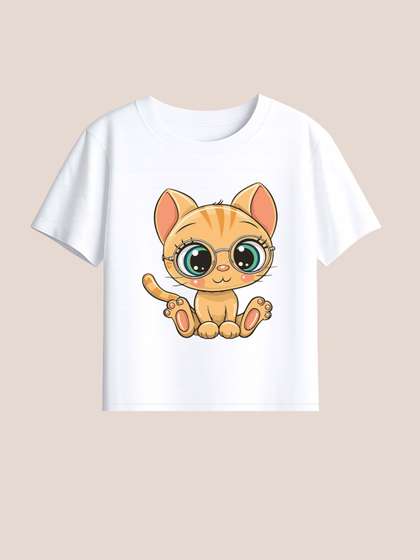 BLUSHES Kids Printed
                    T-shirt with Mask