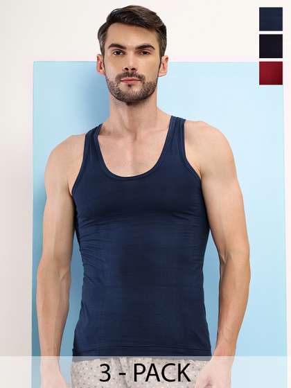 T.T. Pack of 3
                      Assorted Cotton Undershirt