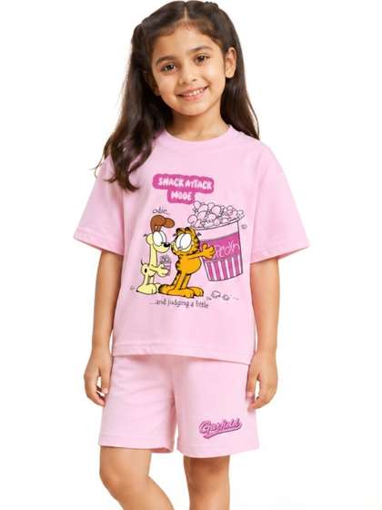 Button Bear Girls
                    Printed T-shirt with Shorts