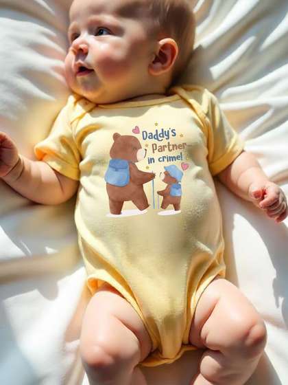 KNITROOT Infants Printed
                    Envelope Neck Bodysuit