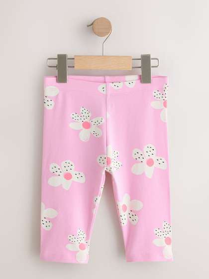 NEXT Girls Floral
                      Printed Three-Fourth Leggings