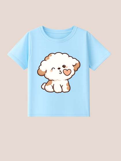 BLUSHES Kids Printed
                    T-shirt with Mask