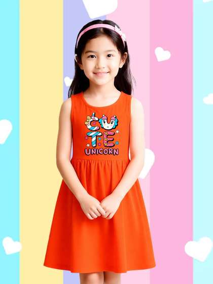 NUSYL Girls Cotton Dresses
