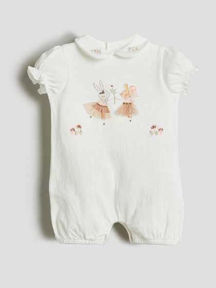 Juniors by Babyshop
                    Infants Girls Cotton Rompers