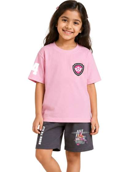 Button Bear Girls
                    Printed T-shirt with Shorts