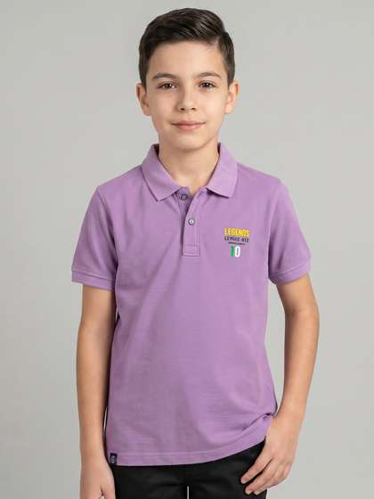 Monte Carlo Boys Polo
                    Collar Pure Cotton T-shirt