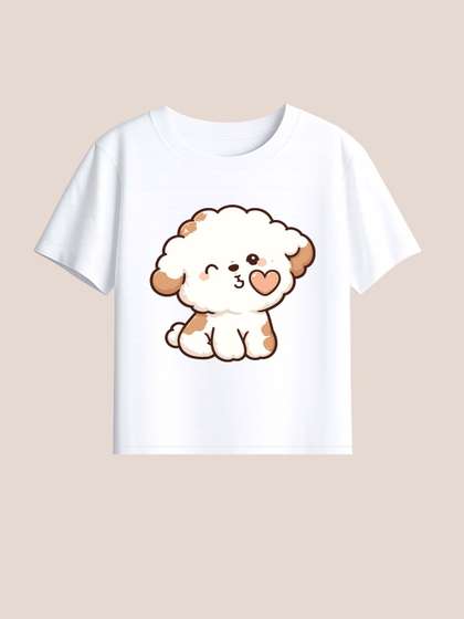 BLUSHES Kids Printed
                    T-shirt with Mask