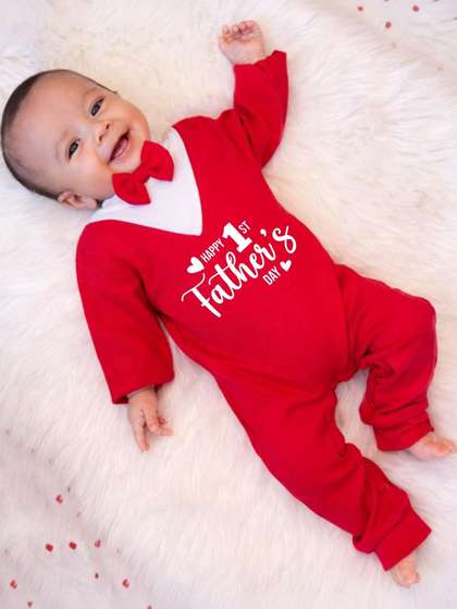KNITROOT Infants Printed
                    Cotton Rompers