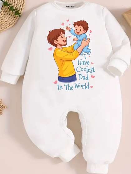 KNITROOT Infants Printed
                    Cotton Rompers