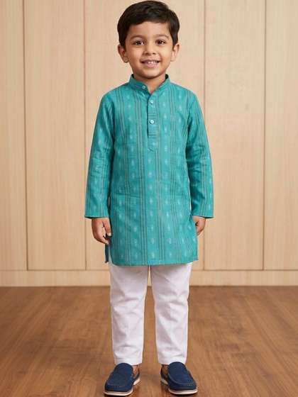 NEW GEN Boys Ethnic
                    Motifs Printed Regular Kurta with Pyjamas