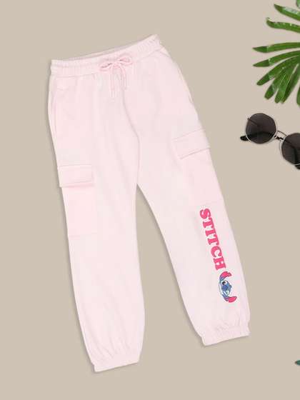 Pantaloons Junior
                      Girls Relaxed Fit Graphic Printed Cotton Joggers