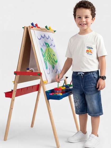 United Colors of
                    Benetton Boys Typography Printed Shorts