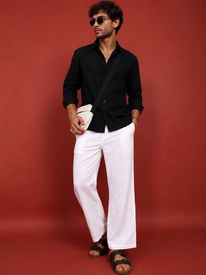 HERE&NOW Men
                        Relaxed Easy Wash Trousers