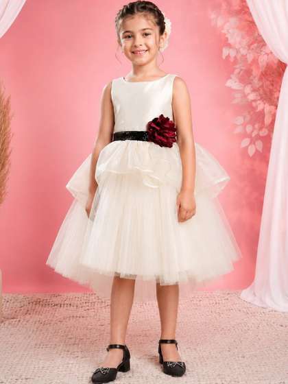 Toy Balloon kids
                    Applique Net Fit & Flare Dress