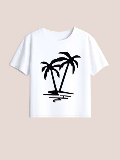 BLUSHES Kids Printed
                      Tropical T-shirt with Mask