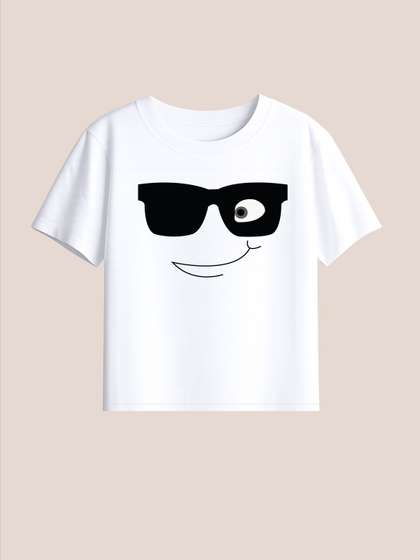 BLUSHES Kids Printed
                    T-shirt with Mask