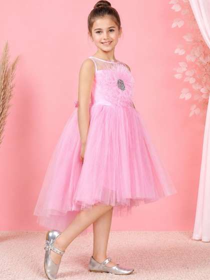 Toy Balloon kids
                      Applique Net Fit & Flare Dress
