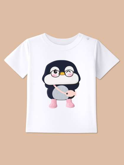 BLUSHES Kids Printed
                    T-shirt with Mask
