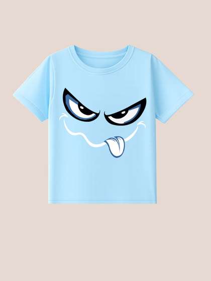 BLUSHES Kids Printed
                      T-shirt with Mask