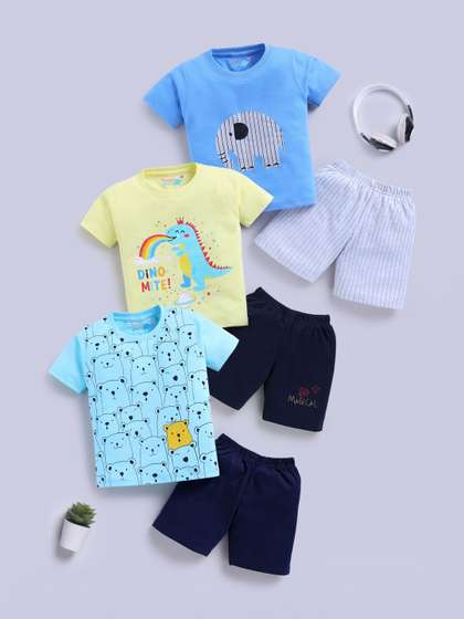 Toonyport Boys Printed
                    T-shirt with Shorts