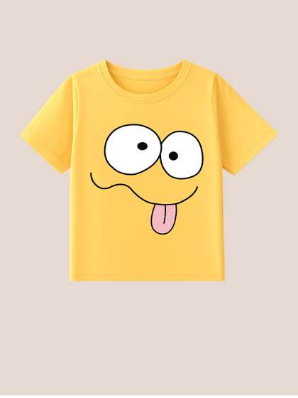 BLUSHES Kids Printed
                    T-shirt with Mask