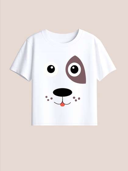 BLUSHES Kids Printed
                      T-shirt with Mask