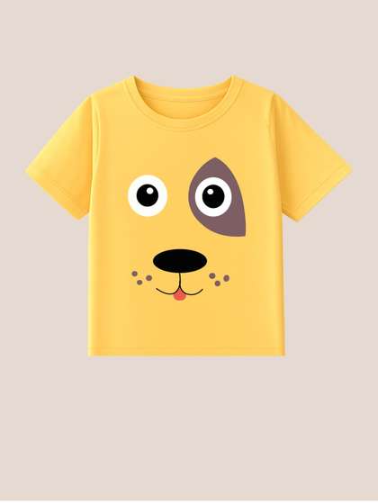 BLUSHES Kids Printed
                    T-shirt with Mask