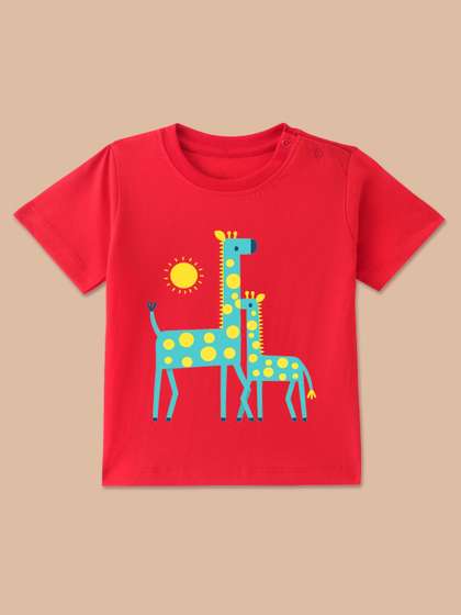 BLUSHES Kids Printed
                    T-shirt with Mask