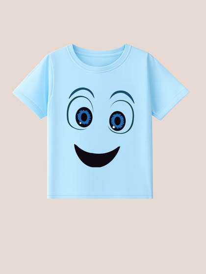 BLUSHES Kids Printed
                    T-shirt with Mask