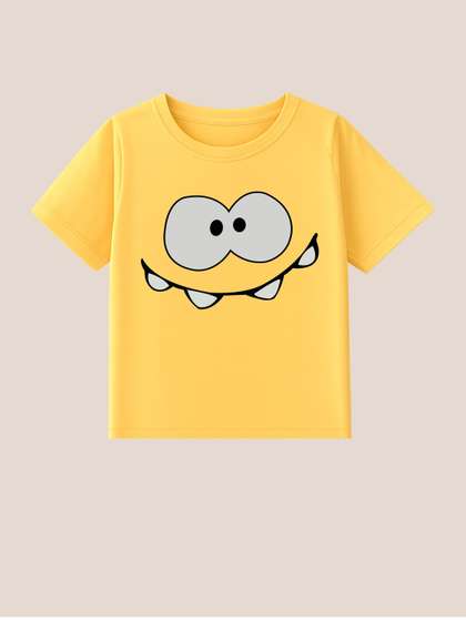 BLUSHES Kids Graphic
                    Printed Round Neck Cotton T-shirt