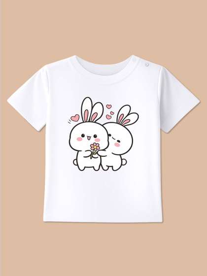 BLUSHES Kids Printed
                    T-shirt with Mask