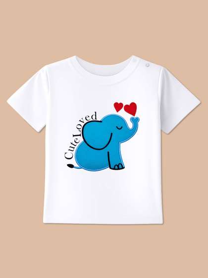BLUSHES Kids Printed
                    T-shirt with Mask