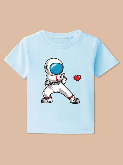 BLUSHES Kids Printed
                    T-shirt with Mask