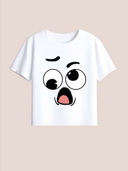BLUSHES Kids Printed
                    T-shirt with Mask
