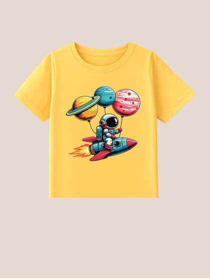 BLUSHES Kids Printed
                    T-shirt with Mask