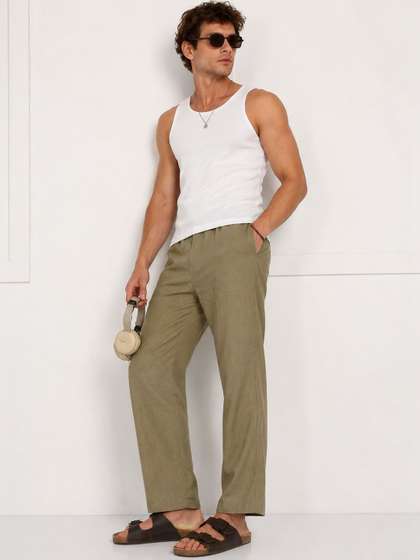HERE&NOW Men
                        Relaxed Easy Wash Trousers