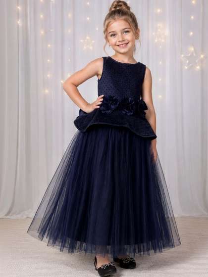 Toy Balloon kids
                    Applique Net Maxi Dress