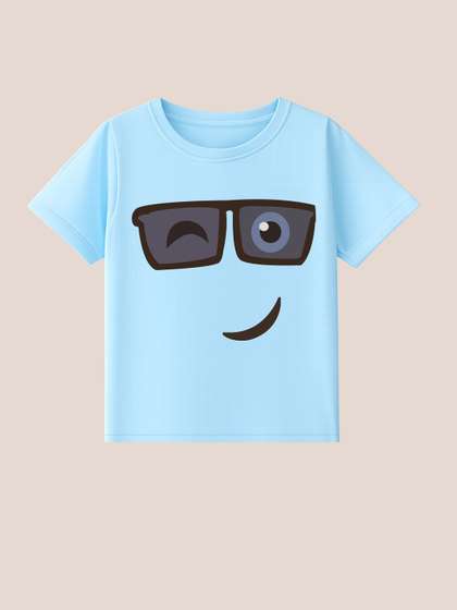 BLUSHES Kids Printed
                    T-shirt with Mask