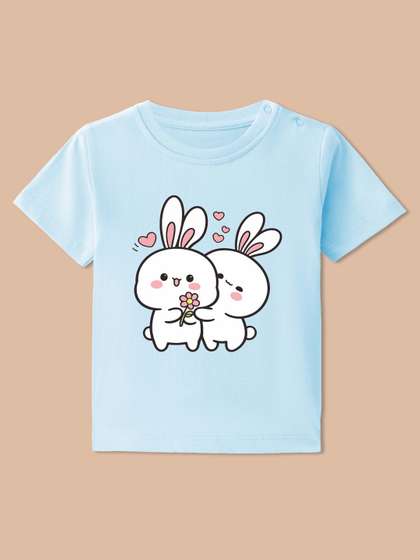 BLUSHES Kids Printed
                    T-shirt with Mask