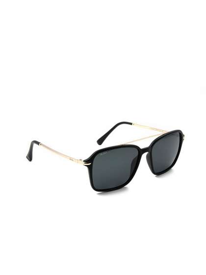 HEXXA Unisex Grey Lens
                    & Gold-Toned Other Sunglasses with